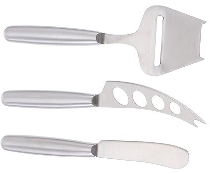 MAGICLULU 3stücke Teiliges Edelstahl Käsemesser Butter Käse Und Kuchen Rutschfester Griff Für Täglichen Gebrauch Geeignet