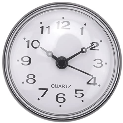 Mircube 7cm Waterproof Kitchen Bathroom Shower Clock Suction Cup Sucker Wall Black