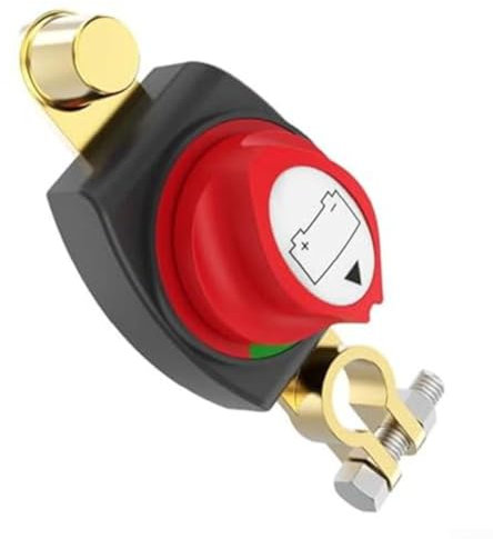 ReachMall Batterietrennschalter, 12 V Autobatterietrenner, wasserdichter Schalter für Auto, Motorrad, Boot, Wohnmobil