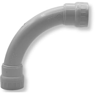 CONFEZIONE 5 PEZZI CURVA DI RACCORDO 90° PER TUBO RIGIDO Ø 25MM TENUTA STAGNA IP67 IN PVC