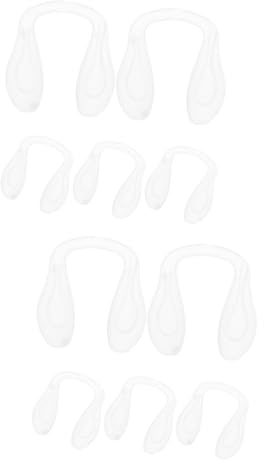 Beavorty 2 Sätze Brillen Nasenpads Nasengriffe Für Brillenetui, Weiche Tasche Brille Nasenschlitz Geräte Mundstück Clip-nasenbrille Zubehör Kieselgel 5 Stück * 2