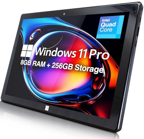 Fusion5 10 Windows 11 Tablet - Ultra Slim Windows Tablet PC - 8GB RAM, USB 3.0, Micro HDMI, Full HD Display, 5MP & 2MP Cameras, Expandable Storage