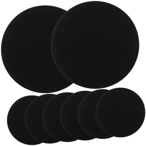 iplusmile 8pezzi Sottobicchieri Da in Rotondi Per Bevande e Tazze Tappetini Resistenti Al Calore Antiscivolo Adatti Cucina e Da