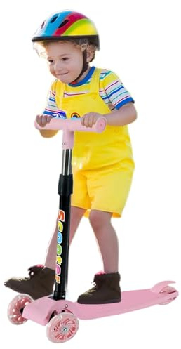 Kinderroller | Faltbarer Kinderroller Junior – beleuchtet 3 2-8 Jahre Mädchen Anfänger Reise Haus Outdoor