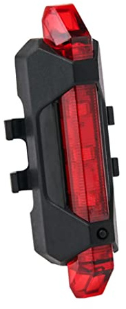 SunaOmni Feu arrière de vélo LED Rechargeable par USB, étanche, Lampe d'avertissement de sécurité, Rouge, USB, feu arrière vélo, Lampe sécurité pour, rechargeab