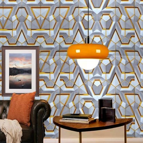 Carta da parati autoadesiva in PVC con motivo in stile fantascientifico moderno 3D per ristorante bar camera da letto nido d'uccello decorazione murale