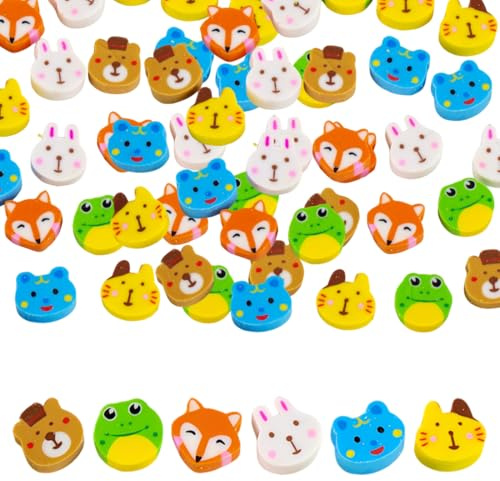 YUVKIN 30 Pezzi Gomme Assortite Novità, Gomme da Cancellare Bambini, Gomma Matita, Regalini Fine Festa Compleanno, Gadget Compleanno Bambini (Stile Casuale)