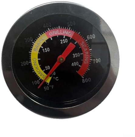 52mm Stainless Steel Thermometer for Oven Grill and Pizza Oven 50 to 800F Temperature Monitoring with M8 Thread