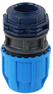 John Guest MDPE to Copper Conversion Adaptor 20x15mm Pushfit Pipe Fitting, WRAS Approved Connector
