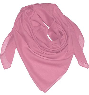 Harrys-Collection Unisex Baumwolltuch 100% Baumwolle Kopftuch, schwarz