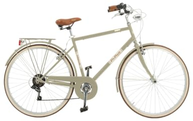 Via Veneto Malagueta - Bicicleta de ciudad para hombre, Hombre, Verde Borghese, taglia telaio 52