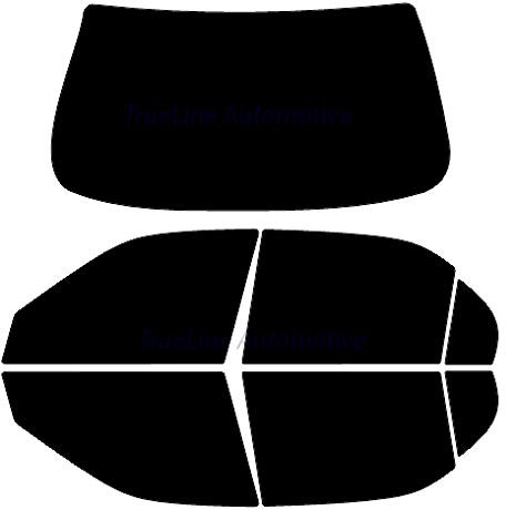 TRUE LINE Automotive DIY Car Window Tinting Kit - Customize Shade: 5%, 20%, 35%, 50% for All Sides & Back Windows - Precut Tint Blocks 99% UV Rays No Excess to Remove