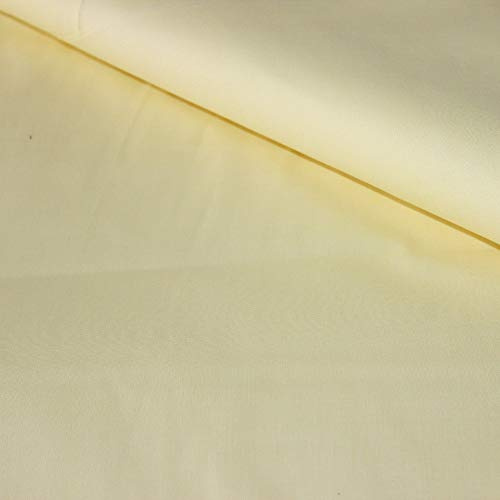 Pingianer 100% Baumwolle Uni Einfarbig Baumwollstoff Kinderstoff Meterware Handwerken Nähen Stoff (Gelb Hell, 50x160cm (13,98/m))