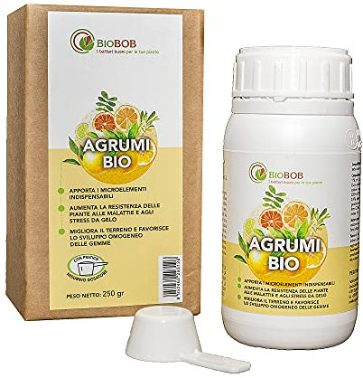 BIOBOB Concime Biologico concentrato specifico per Limoni e Piante di agrumi, Fertilizzante Liquido con Dosatore