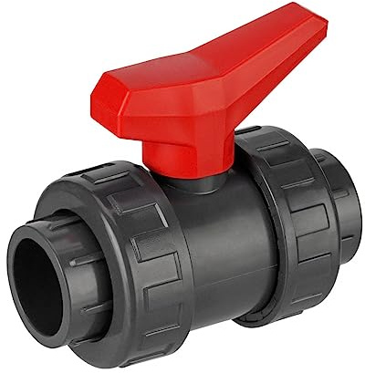 REKUBIK PVC-U Kugelhahn Teflon/EPDM 2X Klebemuffe Größe 50mm x 50mm