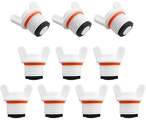 Ruiwaer 10 tapones de rosca macho PT de 1,27 cm con mariposa, adecuados para agricultura, césped, jardines, patios, invernaderos, piscinas, refrigeración por pulverización, riego