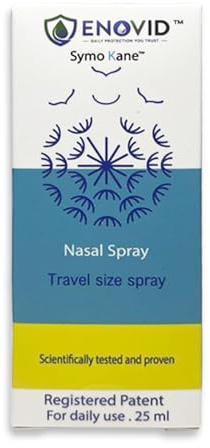 Symo Kane Enovid@ Daily Protection You Trust, Natural and Revolutionary Protection Nasal Spray - 0.845 fl oz, Great for Daily use Travel Size Spray, Chemical Free, Cruelty-Free - Pack of 1