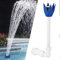 Cascada Piscina Desmontable, Cascadas para Piscinas, Fuentes de Jardines Exteriores, Accesorios Piscina Tubular, Fuente Jardin Exterior Cascada, Piscina Grande Elevada & Empotrable Bomba Agua sin LED