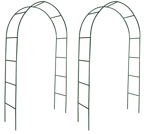 Arcos de jardín 2 Unidades para Plantas trepadoras, BULANED Arco Jardin Exterior, Rosal Trepador, Arco Boda, Arco para Plantas Trepadoras, Arco Flores,