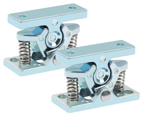 MaxEarn 2 Pieces Caravan Door Retainer Catch, Zinc Alloy Door Stopper with Spring, Door Holder Clip for Caravan, Motorhomes RV, Boat