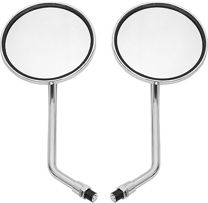 Seite Rückspiegel Für CB1000 CB500 CB650 CB750 CB900 Links Und Rechts Motorrad 10mm Chrom Motorrad Spiegel Seite Rückansicht Runde Spiegel Lenkerendenspiegel Motorrad