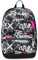 Seven Zaino Scuola Reversibile New Pockets The Double, Nero Fucsia, Pink Street, Zaino Multitasche Con Auricolari Earphones Wireless Led, Tasca PC, Tasca Borraccia e Markers, Zaino Medie Superiori