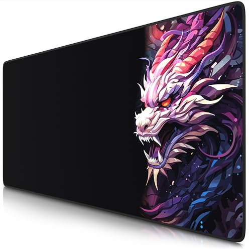 TITANWOLF Tapis de Souris Gaming XXL 900x400mm, Mouse Pad Mat, sous-Main Bureau Gamer Extra Large en Tissu, Base antidérapante, Haute précision et Vitesse, pour Souris claviers Roccat Razer Logitech