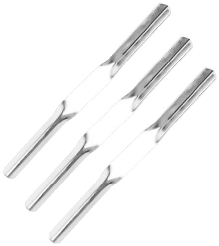 Brick Jointer Tool, 3 Pcs Jointer Bricklaying Tools, 1/2 inch x 5/8 inch Mortar Finishing Tool, Double End Bricklayers Tools, Brick Pointing Tool for Masonry Builders Bricklayers Jointing Tools