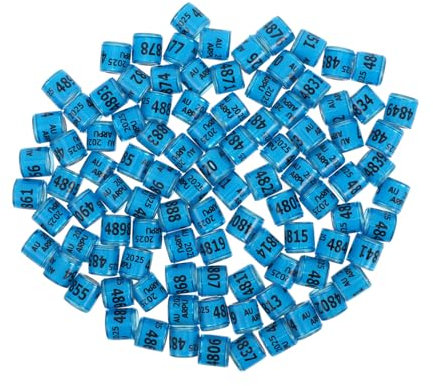 PartyKindom 100stücke Taubenringe Aus Aluminium Kunststoff Leichte Geflügel Beinbänder Zur Vogelerkennung Und Markierung Einfache Handhabung Geeignet Für Brieftauben Hühner Kanarienvögel Und p