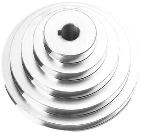 MNUPL Aluminium A Typ 5 Stufen Pagode Riemenscheibe 150 mm Außendurchmesser for Zahnriemen(16mm)