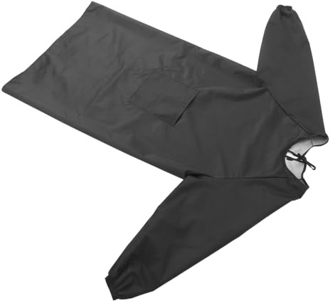 FIXOSHEE Tablier Imperméable Unisexe à Manches Longues pour Peinture et Ménage Protection Résistante à Lhuile avec Poches Vêtement de Travail Confortable et Durable