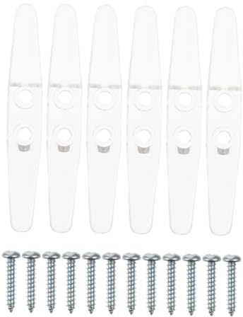 CLISPEED 6 Stück Teiliges Transparente Kunststoff Sicherheitsseil Klemmen für Jalousien Bruchsichere Fenster Schnurhalter Vielseitig für Vorhänge Flaggen Markisen und Kinderschutz