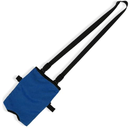 DOKRIN Hygiène randonnée et camping, 1 pièce de cathéter externe, support de sac, sac à urine, récipient à urine sac de cathéter de jambe élastique universel (bleu)