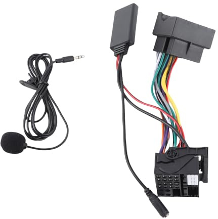 Bluetooth 5.0 AUX Cable Adapter with Microphone for E60 E63 E64 E65 E66 E87