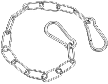 PATIKIL Chaîne De Porte À Verrou, (11.9 Pouce, Argent) (1Pcs) 304 Acier Inoxydable Chaîne Suspendue Pour Stall Barn/Armoire/Clôture/Hamac/Cage Pour Animaux