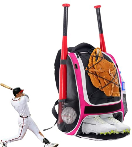 Baseball-Rucksack, Schlägertasche – Softball-Rucksack – Rucksack für Softball-Ausrüstung, Baseball-Ausrüstung für Erwachsene, für Jugendliche und Jugendliche