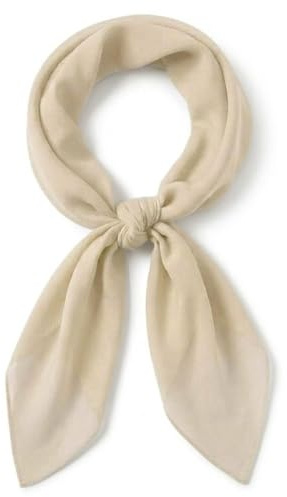 TigerTie Damen Chiffon Halstuch – Luftig und angenehm zu tragen – 90 x 90 cm, beige sandfarben