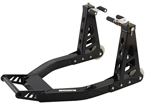 A-pro Motorradständer vornerrad Einstellbare Stift Gummiräder Schwarze Racingadapter