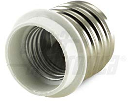 Adaptateur E40 – E27 uniquement pour ampoules à LED et fluorescentes