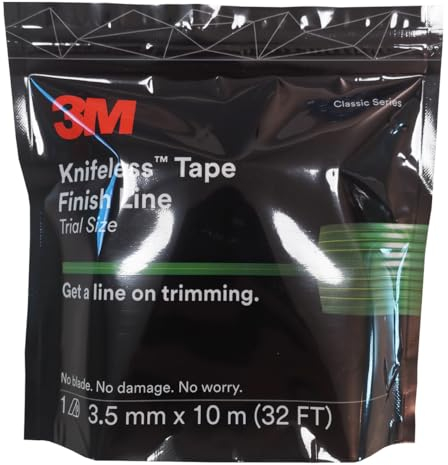 Finish Line Knifeless Tape, nastro adesivo rimovibile, 3,5 mm x 10 m (32 ft) per il taglio di pellicole.
