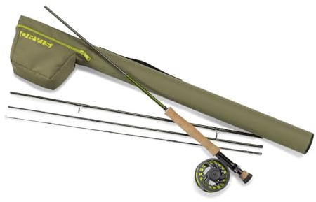 Orvis Encounter Fliegenruten-Outfit – 5,6,8 Gewichte, Fliegenfischrute und Rolle, Kombi-Starter-Set für Neue und jüngere Angler, 2,9 m