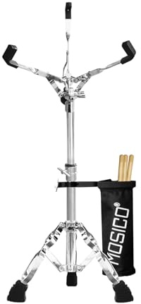 Mosico Snare Drum Stand Höhe Bereich 13,40-23 Zoll Für 10''-14'' Snare Drum Mit Drumstick Halter Snare Stand für Anfänger