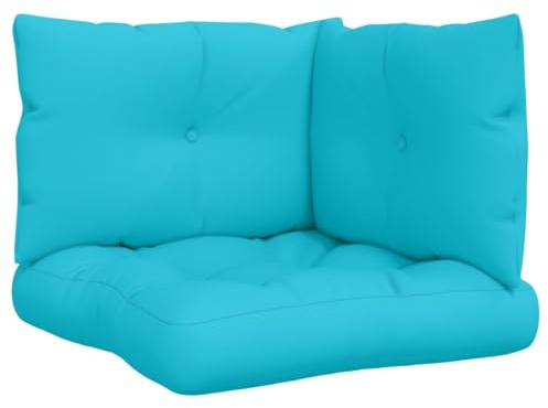 vidaXL Palettenkissen 3 STK. Türkis Oxford-Gewebe