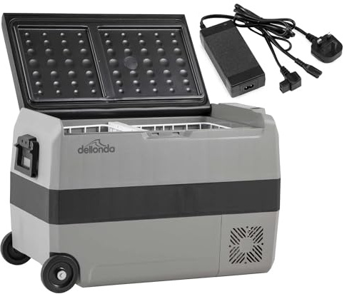 Dellonda 95L Portable Car Fridge, Freezer, 12/24V Dual Zone Compressor - DL128