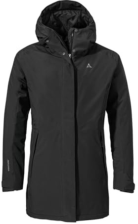 Schöffel Damen Parka Style Froda WMS, atmungsaktiver, wasserdichter Parka mit 2-Wege-Stretch, leichte Outdoorjacke mit verstellbarer Kapuze