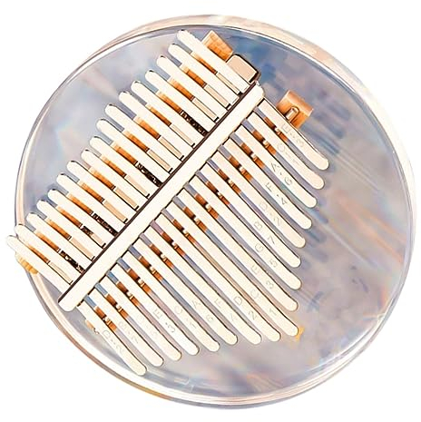 Toyvian Mini-kalimba Aus Acryl Für Anfänger Daumenklavier Als Musikinstrument Fingerklavier Mit Metalltasten Kleines Musikinstrument Für Auftritte Und Freizeit