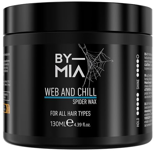 BY MIA Web And Chill spindelvax 130 ml | flexibelt grepp | måttlig glans | kantkontroll | hårvax för män och kvinnor