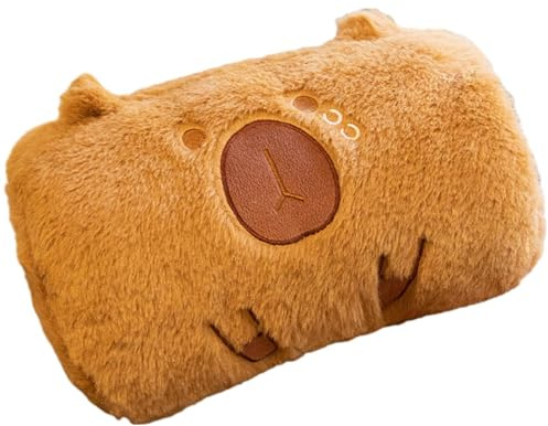 Capybara Plüsch-Handmuff – Capybara Plüschpuppen, tragbar, weich, gefüllt, Capybara, Überwurfkissen, kuscheliger Begleiter für Kinder