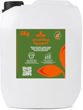 VegAzoto 5kg | Plant based nitrogen liquid fertilizer for vegetable and fruit plants, in pots, soil, indoor plants and terraces. Natural origin. Rich in Nitrogen, Potassium and Betaine