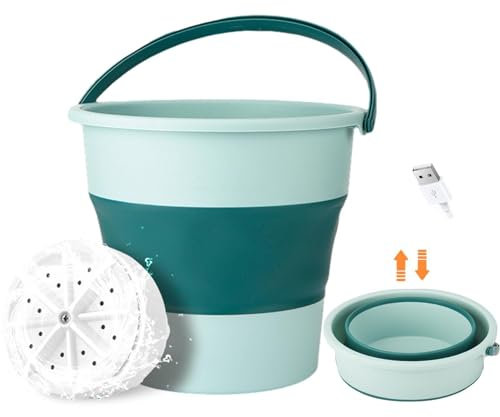 Acunny machine à laver | Petite machine à laver pliable de 10 L, blanchisserie pour petits appartements avec nettoyage à ultrasons pour le camping et les voyages en camping-car